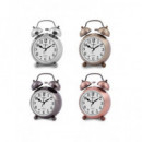 Sami Reloj Despertador Analogico con Campana Metalico Surtidos Dorado Bronze Negro CL-510  TIMEMARK