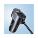 JOYROOM Cargador Coche 78W con 3X USB y 2X Tipo C con Cable 1.5MTRS