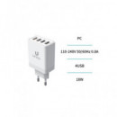 Unico Cargador Red 4XUSB 3A HC1755 Blanco  LALO