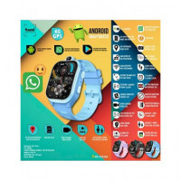 SAMI Reloj Smartwatch 4G G9S WS-2395 Junior para Niños Android Whatsapp Azul