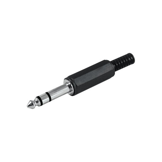 NIMO Conector para Montar Jack 6.3 Estereo CON211 Negro