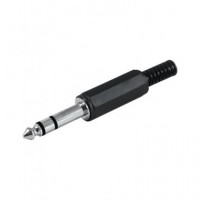 NIMO Conector para Montar Jack 6.3 Estereo CON211 Negro