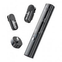 BOYA Microfono Solapa Inalambrico Tipo C con 4 Modos de Uso MAGIC-05 Negro