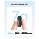 BOYA Microfono Solapa Inalambrico Tipo C con 4 Modos de Uso MAGIC-05 Negro