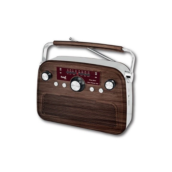 SAMI Radio Vintage Recargable/bt/usb Marron RS-11845
