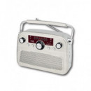 SAMI Radio Vintage Recargable/bt/usb Blanco RS-11846