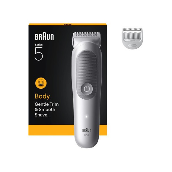 BRAUN Afeitadora de de Cuerpo Series 5 Bg 5500 Recargable Lavable con 2 Accesorios