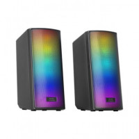 MARS GAMING Altavoces para Pc MSRGB2 BLUETOOTH 15W Ranura Micro Sd,con Luces Led