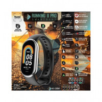 SAMI Reloj Smart Band WS-2386 Running 8 Pro Rosa 3ATM