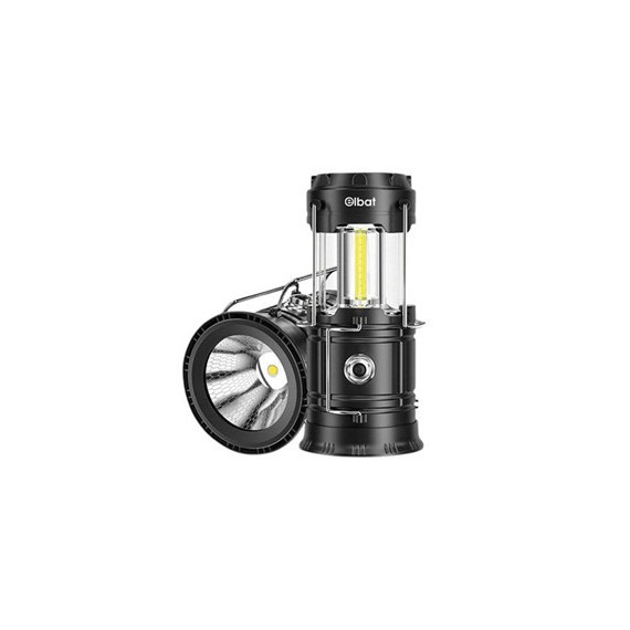 ELBAT Linterna Led Camping 2 en 1 con Gancho 280LM