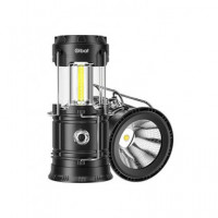 ELBAT Linterna Led Camping 2 en 1 con Gancho 280LM
