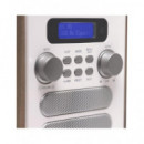 DENVER Radio Portatil Dab Fm Vintage Blanco DAB-48