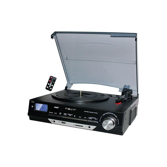 NEVIR Tocadisco con Mando NVR-811 Vmuc Negro