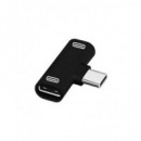 SANDA Adaptador Tipo C/m a 2X Tipo C/m para Carga y Musica SD-1329