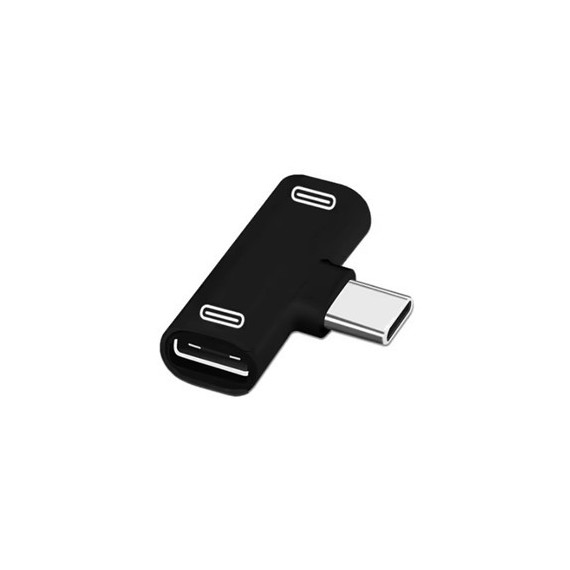 SANDA Adaptador Tipo C/m a 2X Tipo C/m para Carga y Musica SD-1329