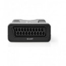 NEDIS Convertidor HDMI Entrada a Euroconector Salida 1080P Full HD con Alimentacion VCON3461BK