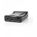 NEDIS Convertidor HDMI Entrada a Euroconector Salida 1080P Full HD con Alimentacion VCON3461BK