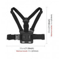 PULUZ Soporte para Movil con Cinturon para Pecho+soporte 120º