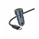 HOCO Cargador Coche 30W+CABLE Tipo C M/m Z57A