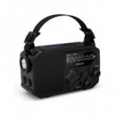 PHILIPS Radio Portatil Solar Am/fm con Dinamo,linterna Boton Sos Recargable y Pilas TAR1609/00