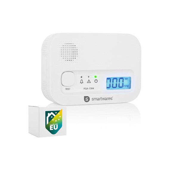 SMARTWARES Detector de Monoxido de Carbono FGA-1304 A Pilas