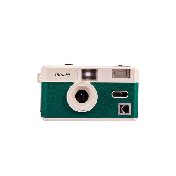KODAK Film Camara Fotos Analogica con Flash Ultra F9 Verde Oscuro