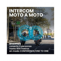 MIDLAND Intercomunicador Moto BTX1 Pro S  BLUETOOTH Conf hasta 4 Personas Distancia 800 Mtrs