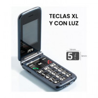 SPC Telefono Movil Stella 3 Teclas Xl ,compat con Audifonos,camara ,radio Fm,linterna Boton SOS,4G,