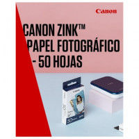 CANON Papel Fotografico Zink 50 Hojas Zoemini 5X7.6CM 2X3" ZP-2030-50