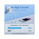 VENTION Cable Datos Tipo C A Lightning 3A 480Mbps 1Mtr Negro LAKBF