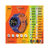 SAMI Reloj Inteligente Jelly WS-2385 con Gps/resistente Agua/sueño/cardiaco/oxigeno Azul Naranja