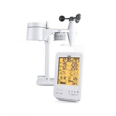 ALECTO Estacion Barometrica Digital WS-4800 con Sensor Ext Inalambrico Humedad, Alarma Hielo, Fase L