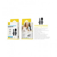 ONE PLUS Microfono Inalambrico Lavalier de Solapa Tipo C y Adaptador Lightning  NR9628