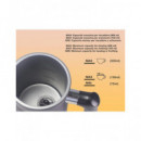 BEPER Hervidor y Espumador de Leche Automatico Espuma Ligera, Densa Calient 500W 220-240V P101CAF001