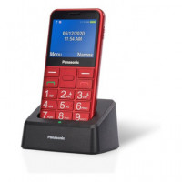 PANASONIC Telefono Movil KX-TU155 Exrn Rojo Teclas Grandes,boton Sos,bluetooth,micro Sd