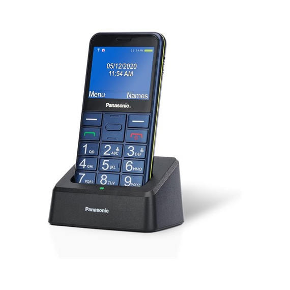 PANASONIC Telefono Movil KX-TU155 Excn Azul Teclas Grandes,boton Sos,bluetooth,micro Sd