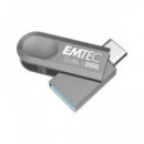 Emtec Pendrive Dual 256GB USB 3.2  Usb-a/ Tipo C ECMMD64GD283 80MB/S  LALO