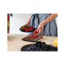 BEPER Pesa de Cocina Digital Max 5KG Placa Vidrio Templado Diseño Chocolate P102BIL002