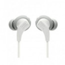 JBL Auricular Endurance RUN2 Blanco con Cable y Microfono Conector Jack 3.5MM IPX5