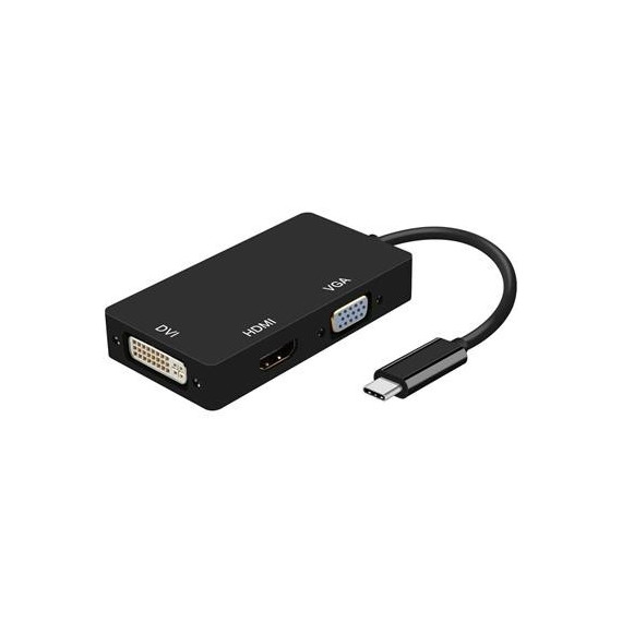 AISENS Convertidor Tipo C/m a Dvi/h Hdmi/h Vga/h Negro 15CMS A109-0343