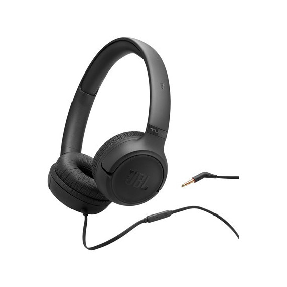 JBL Auricular de Casco Tune 530 Negro con Microfono y Cable Jack 3.5MM