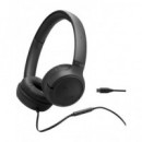 JBL Auricular de Casco Tune 530C Negro con Cable Tipo C y Microfono