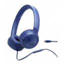JBL Auricular de Casco Tune 530C Azul con Cable Tipo C y Microfono