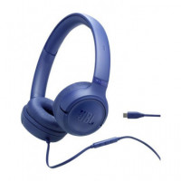 JBL Auricular de Casco Tune 530C Azul con Cable Tipo C y Microfono