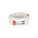 NIMO Cable Coaxial de Antena RG-6 Blanco 15MTRS en Bobina WIR9057-15