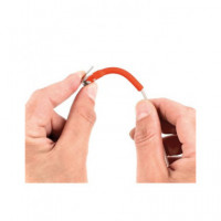 NIMO Cable de Red RJ45 M/m U/utp Cat 6A Cobre Moldeable 1.5MTR Blanco Rojo WIR1815