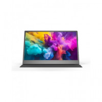 DENVER Monitor Portatil 15.6" PMO-15604 Gris Full HD Hdmi,usb Tipo C,funda Soporte Tapa Magnetica