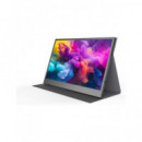 DENVER Monitor Portatil 15.6" PMO-15604 Gris Full HD Hdmi,Usb Tipo C,Funda Soporte Tapa Magnetica