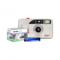 AGFAPHOTO Camara Analogica Film 35MM + Pelicula APX400 + Pila Alkalina Aa