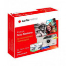 AGFAPHOTO Camara Analogica Film 35MM + Pelicula APX400 + Pila Alkalina Aa